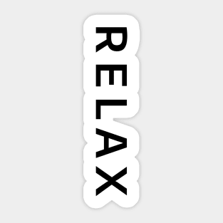 "RELAX" minimalistic design Sticker